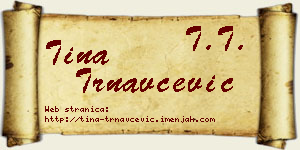 Tina Trnavčević vizit kartica